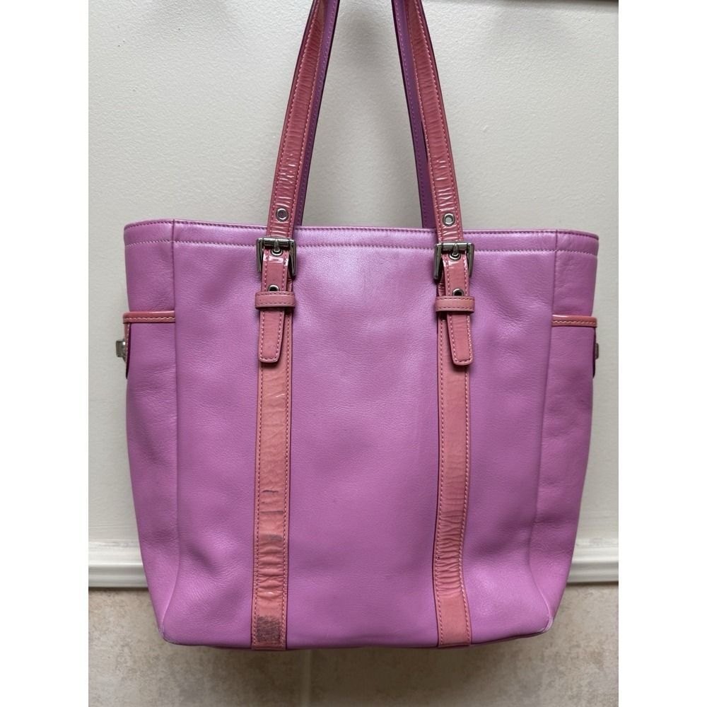 Vintage Coach Leatherware Gallery Tote bag. Barbie Pink. 9762 - Picture 15 of 16
